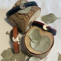 Bracelet de cuir & poussoir pacman